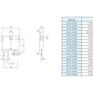 Powertron FHR 4-2321 precision power shunt resistor drawing